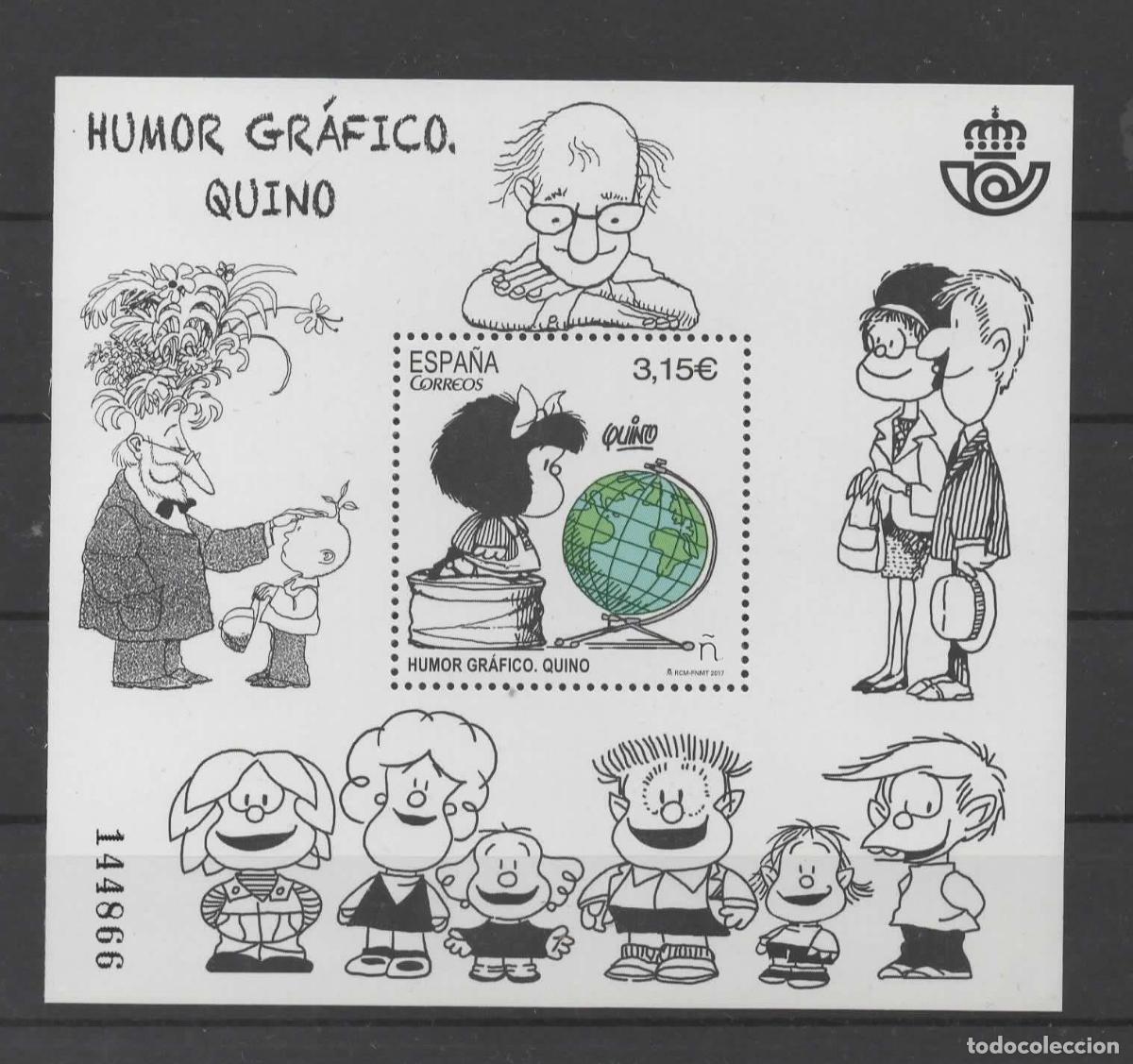 Sellos: ESPA&Ntilde;A 2017 COMIC ARTE MAFALDA QUINO HUMOR GRAFICO