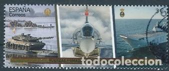 Sellos: ESPA&Ntilde;A 2025 D&Iacute;A DE LAS FUERZAS ARMADAS DIFAS 25 CANARIAS USADO ED 5835 MI 5597 YT 5596