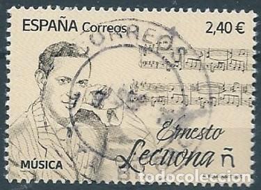 Sellos: ESPA&Ntilde;A 2025 M&Uacute;SICA: ERNESTO LECUONA USADO ED 5842 YT 5602