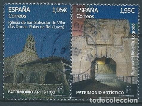 Sellos: ESPA&Ntilde;A 2025 IGLESIA S.SALVADOR DE VILAR DAS DONAS (LUGO)-PUERTA DEL REVELL&Iacute;N LOGRO&Ntilde;O 2V ED 5843-4