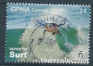 Sellos: ESPA&Ntilde;A 2025 DEPORTES: SURF USADO ED 5854 YT 5615
