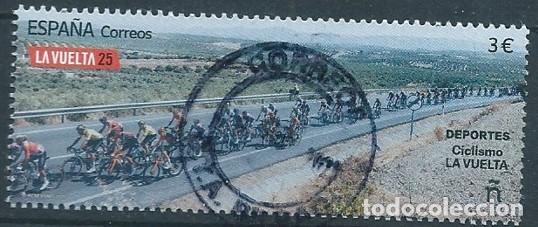 Sellos: ESPA&Ntilde;A 2025 DEPORTES. CICLISMO: LA VUELTA USADO ED 5855 YT 5616