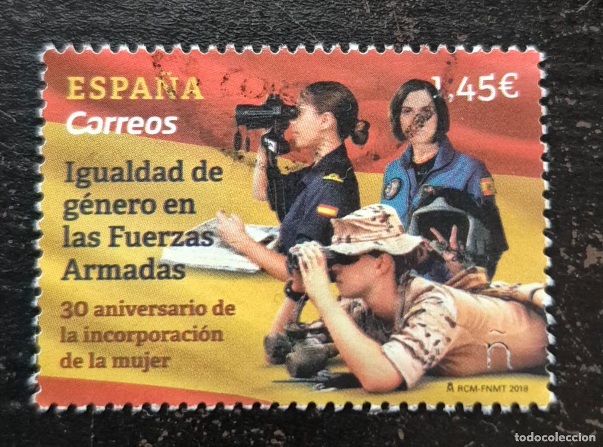 Sellos: A&ntilde;o 2018 - Edifil 5262 - Usado - Igualdad de genero en las fuerzas armadas- Se env&iacute;a el de la imagen
