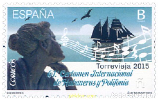 Francobolli: 345995 MNH ESPA&Ntilde;A 2015 61 CERTAMEN INTERNACIONAL DE HABANERAS Y POLIFONIA