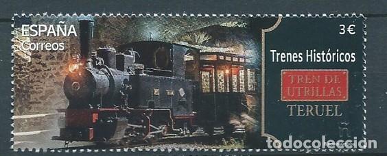 Francobolli: ESPA&Ntilde;A 2026 TRENES HIST&Oacute;RICOS. TREN DE UTRILLAS (TERUEL) MNH ED 5949 YT 5709