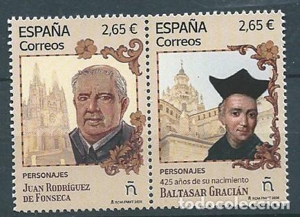 Francobolli: ESPA&Ntilde;A 2026 BALTASAR GRACI&Aacute;N Y JUAN RODR&Iacute;GUEZ DE FONSECA 2V MNH ED 5945-46 YT 5705-06