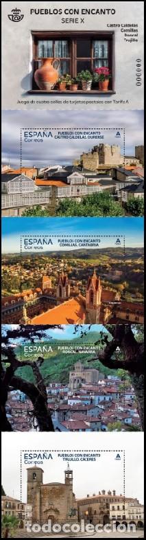 Sellos: ESPA&Ntilde;A 2025 CARNET PUEBLOS CON ENCANTO MNH ED C5861-64 YT C5624-27
