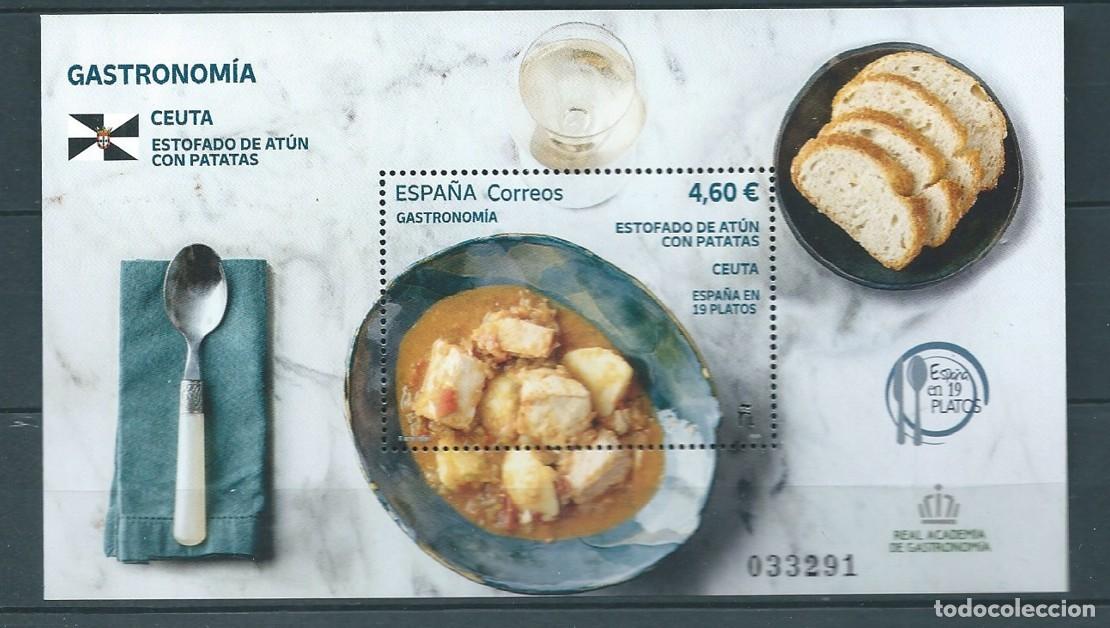 Sellos: ESPA&Ntilde;A 2025 HB ESPA&Ntilde;A EN 19 PLATOS: ESTOFADO DE AT&Uacute;N CON PATATAS CEUTA MNH ED H-B5867 YT F5629