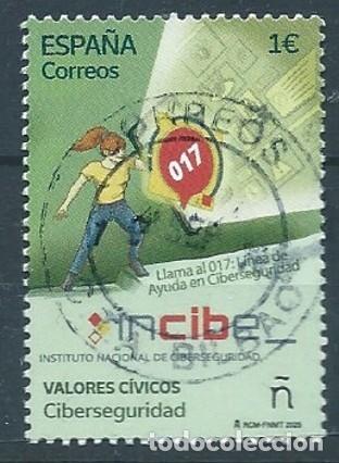 Sellos: ESPA&Ntilde;A 2025 VALORES C&Iacute;VICOS: CIBERSEGURIDAD USADO ED 5868 YT 5629