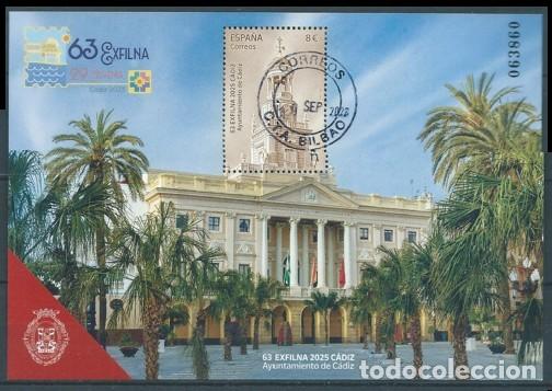 Sellos: ESPA&Ntilde;A 2025 HB 63&ordm; EXFILNA 2025 AYUNTAMIENTO DE C&Aacute;DIZ MNH ED HB-5884 YT F5645