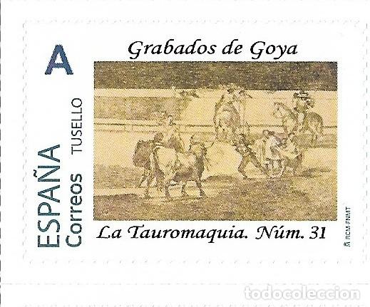 Selos: ESPA&Ntilde;A. TUSELLO. GRABADOS DE GOYA. LA TAUROMAQUIA. NUMERO 31