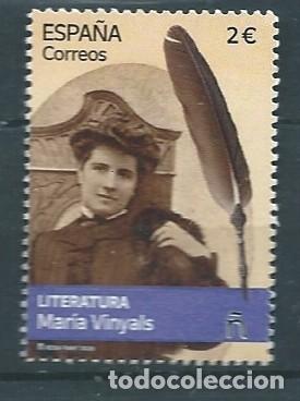 Briefmarken: ESPA&Ntilde;A 2026 LITERATURA: MAR&Iacute;A VINYALS MNH ED 5951 YT 5711
