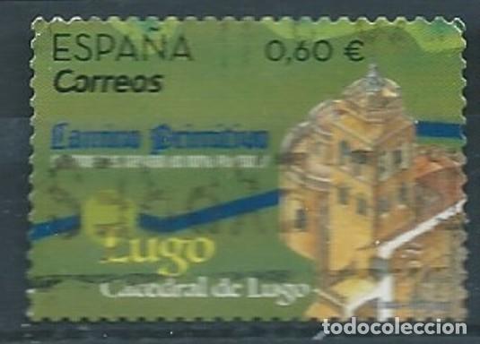 Sellos: ESPA&Ntilde;A 2019 DE CARNET LOS CAMINOS DE SANTIAGO DEL NORTE PENINSULAR: CATEDRAL LUGO USADO ED 5335 YT