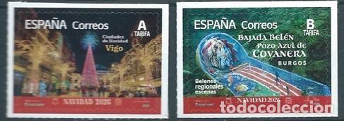 Sellos: ESPA&Ntilde;A 2026 CIUDADES DE NAVIDAD:VIGO Y BAJADA BEL&Eacute;N POZO AZUL COVANERA(BURGOS) 2V ED 5955-6 YT 5715-