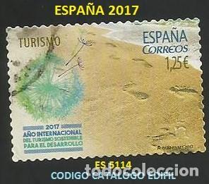Sellos: ESPA&Ntilde;A 2017 - ES 5114 - TURISMO - 1 SELLO USADO