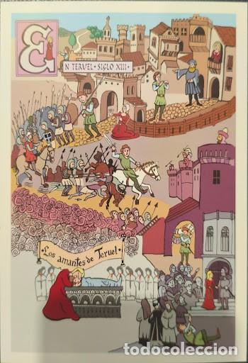 Sellos: Espa&ntilde;a - Tarjeta del Correo / Entero Postal &rdquo;Mitos y Leyendas: Los Amantes de Teruel&rdquo; (Tarifa A )