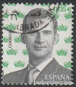 Sellos: Espa&ntilde;a 2017 Edifil 5119 Sello &ordm; Basica Rey Felipe VI Retrato Michel 5130 Yvert 4835 Spain Stamp