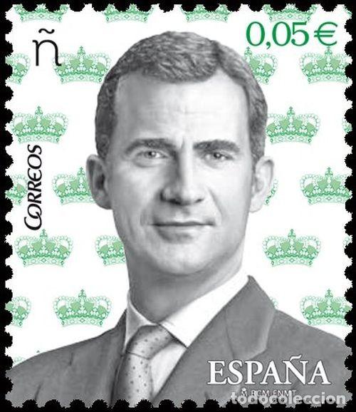 Sellos: Espa&ntilde;a 2017 Edifil 5119 Sello ** Basica Rey Felipe VI Retrato Michel 5130 Yvert 4835 Spain Stamp