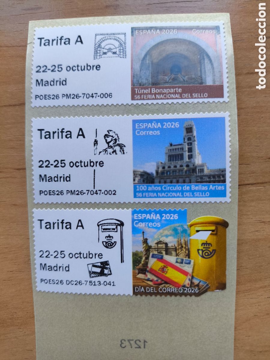 Sellos: 3 ATM feria sello Madrid 2026