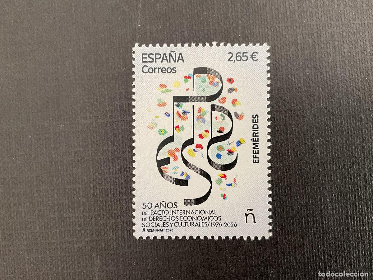 Sellos: ESPA&Ntilde;A A&Ntilde;O 2026 50 ANIVERSARIO PACTO INTERNACIONAL DERECHOS ECONOMICOS,SOCIALES Y CULTURALES