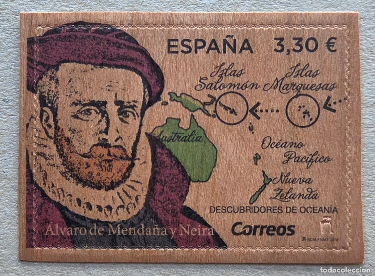Sellos: 2018. ESPA&Ntilde;A. 5245. Descubridores de Ocean&iacute;a. &Aacute;lvaro de Menda&ntilde;a y Neira. Serie completa. Nuevo.