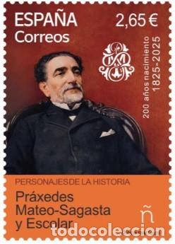 Sellos: ESPA&Ntilde;A 2026 PRAXIDES MATEO-SAGASTA ESCOLAR (NUEVO)