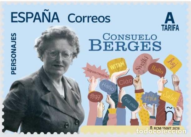 Sellos: ESPA&Ntilde;A 2026 CONSUELO BERGES (NUEVO)