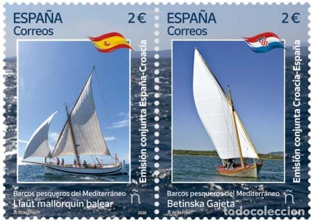 Sellos: ESPA&Ntilde;A 2026 BARCOS PESQUEROS TRADICIONALES (NUEVO)