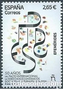 Sellos: ESPA&Ntilde;A 2026 50&ordm; ANIV. PACTO INTERNACIONAL DE DERECHOS (NUEVO)