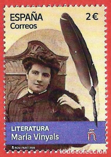 Sellos: Espa&ntilde;a. 2026. Literatura. Mar&iacute;a Vinyals