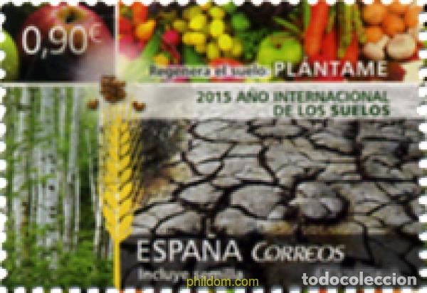 Sellos: 340407 MNH ESPA&Ntilde;A 2015 A&Ntilde;O INTERNACIONAL DE LOS SUELOS