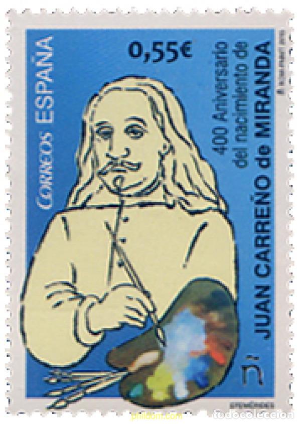 Sellos: 345987 MNH ESPA&Ntilde;A 2015 400 ANIVERSARIO DEL NACIMINETO DE JUAN CARRE&Ntilde;O DE MIRANDA