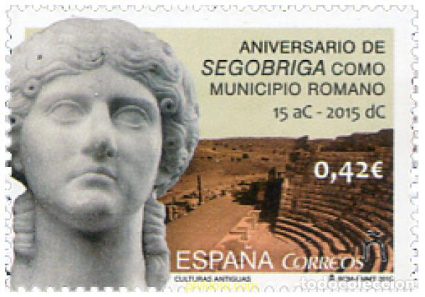Sellos: 346011 MNH ESPA&Ntilde;A 2015 CULTURAS ANTIGUAS - SEGOBRIGA COMO MUNICIPIO ROMANO