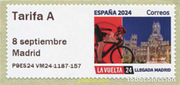 Sellos: 756661 MNH ESPA&Ntilde;A 2024 LA VUELTA 24. LLEGADA A MADRID