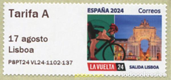 Sellos: 756660 MNH ESPA&Ntilde;A 2024 LA VUELTA 2024. SALIDA LISBOA