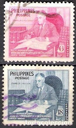 Sellos: FILIPINAS 1950 - USADO - Foto 1