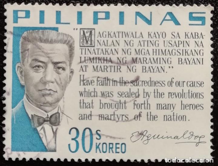 1966. HISTORIA. FILIPINAS. 641. PRESIDENTE EMILIO AGUINALDO. USADO. (Sellos - Extranjero - Asia - Filipinas)