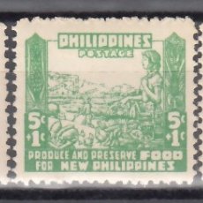 Sellos: FILIPINAS, OCUPACIÓN JAPONESA 1942 YVERT Nº 3 / 5 /*/ 