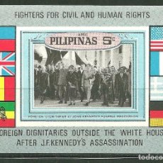 Sellos: FILIPINAS 1963 HB *** FUNERAL POR LA MUERTE DE JOHN F. KENNEDY