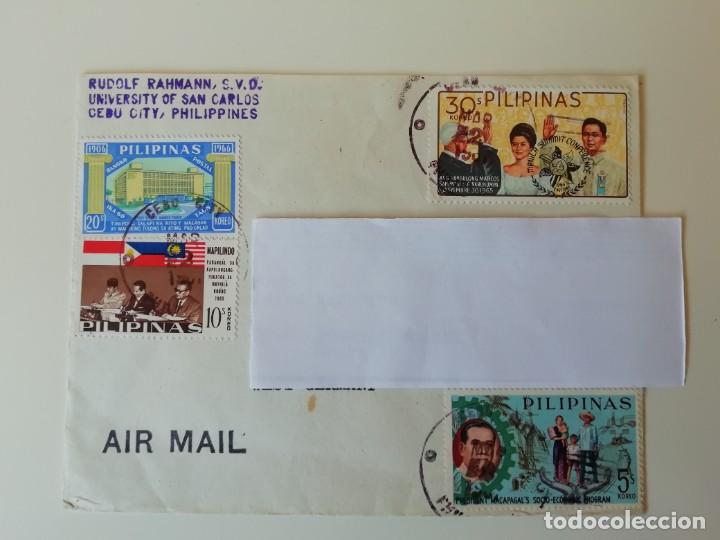 Sellos: Carta con sellos de Filipinas (1) - Foto 1 - 302297793
