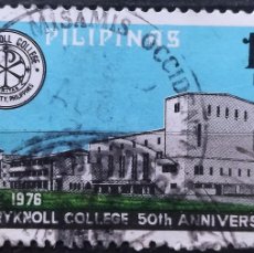 Sellos: FILIPINAS 1976 EL 50 ANIVERSARIO DE MARYKNOLL COLLEGE. USADO.. Lote 364167816