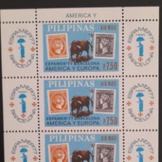 Sellos: SO) PHILIPPINES, AMERICA AND EUROPE, RING ON RING, ESPAMER 77 MNH. Lote 377564599