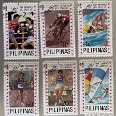 Sellos: FILIPINAS. JUEGOS OLÍMPICOS. LOS ANGELES. 1984