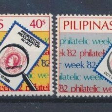 Sellos: FILIPINAS 1982 IVERT 1301/2 *** SEMANA FILATÉLICA