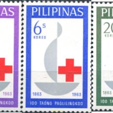 Sellos: 312869 MNH FILIPINAS 1963 100 ANIVERSARIO DE LA CRUZ ROJA