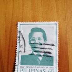 Sellos: FILIPINAS - VALOR FACIAL 60 - BENIGNO S. AQUINO, JR. - 1932-1983 - YV 1516