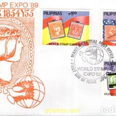 Sellos: 703914 MNH FILIPINAS 1989 EXPOSICION MUNDIAL DE FILATELIA - WASHINTON-89