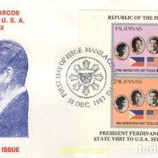 Sellos: 705652 MNH FILIPINAS 1982 VISITA OFICIAL DEL PRESIDENTE MARCOS DE ESTADOS UNIDOS
