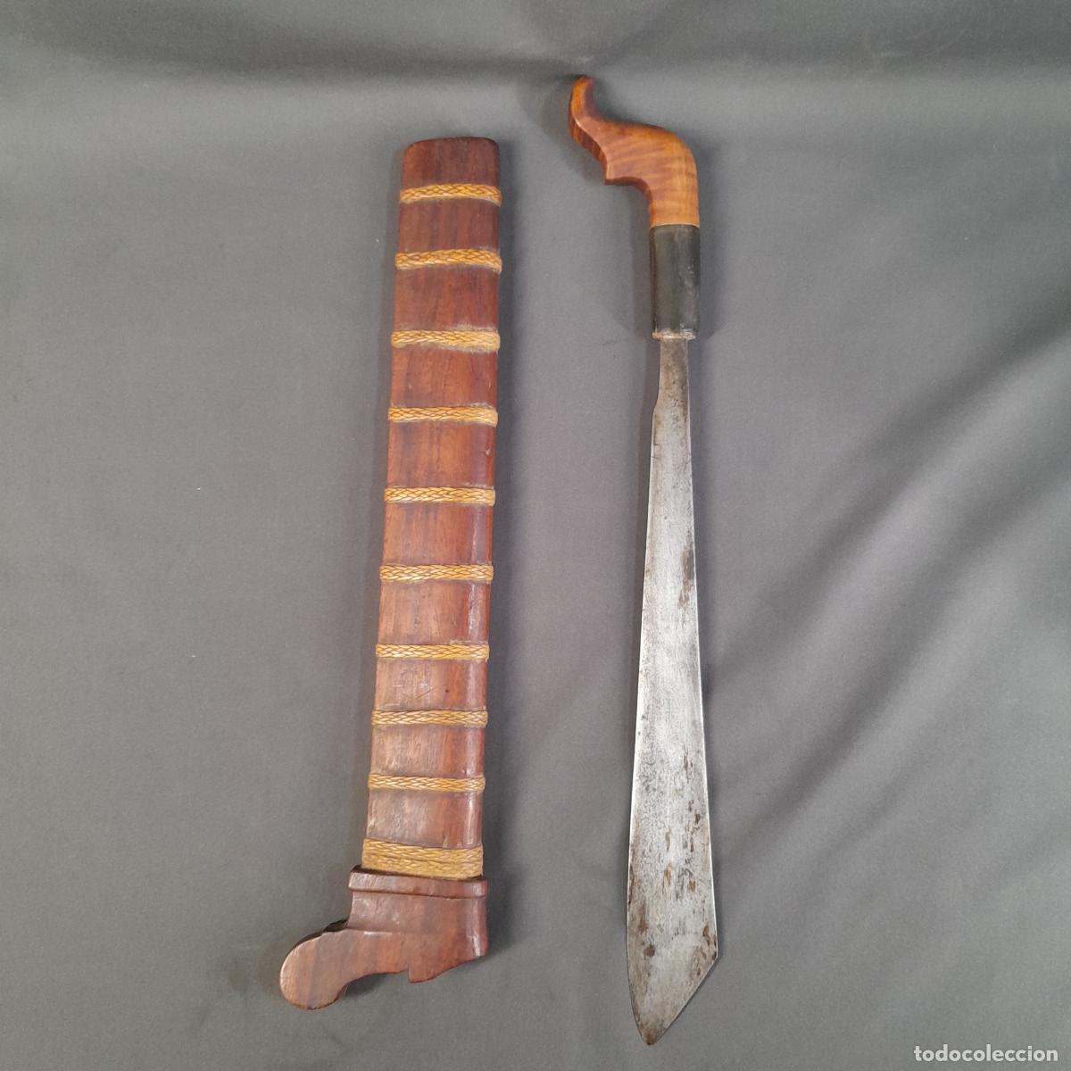 Sellos: ANTIGUO BOLO FILIPINO. METAL, MADERA. INDONESIA, FINALES DEL S.XIX.