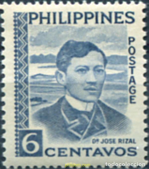Sellos: 780596 HINGED FILIPINAS 1959 JOSE RIZAL - Foto 1